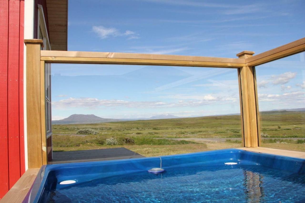 Blue View Cabin 1B With Private Hot Tub Reykholt  Exterior photo